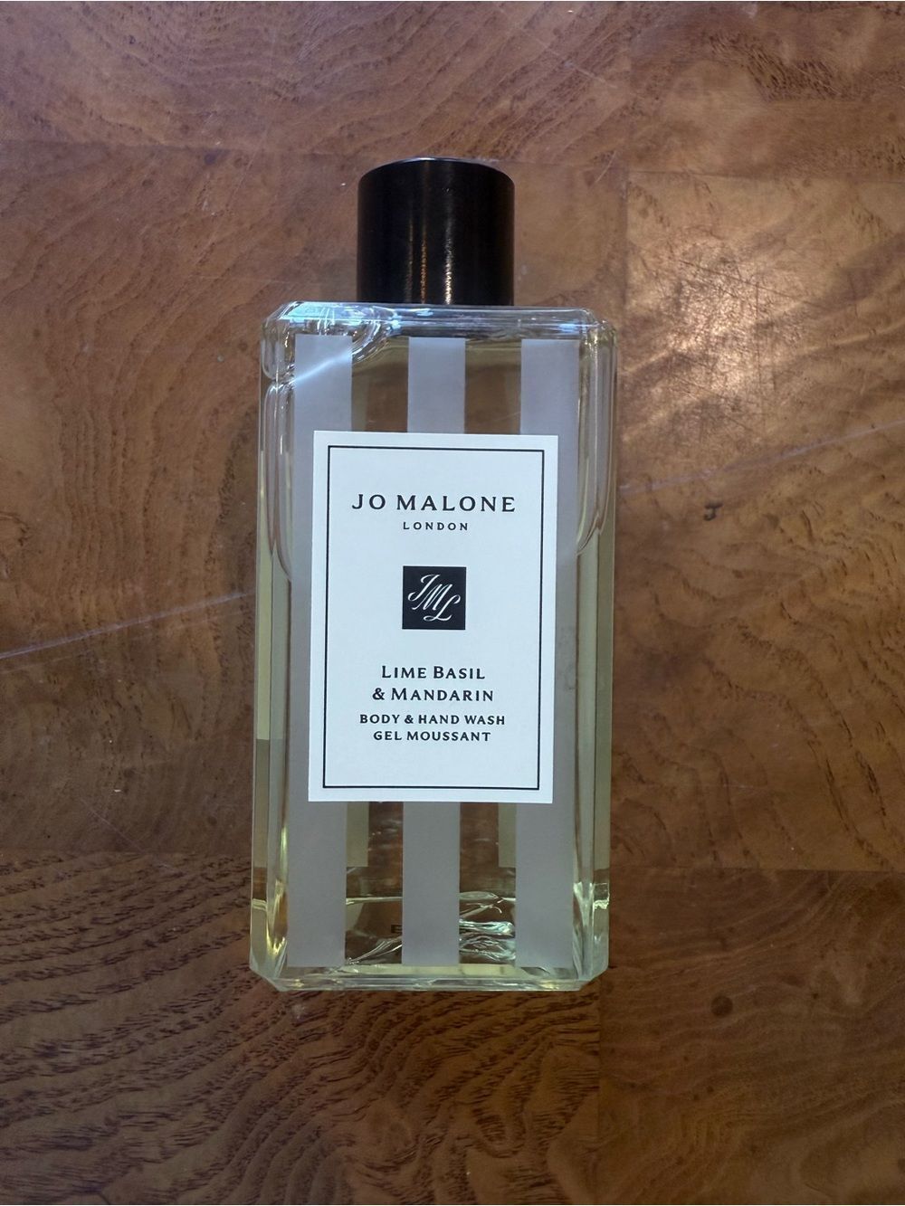 Jo Malone Lime Basil & Mandarin Body & Hand Wash - Clear Bottle with Black Cap